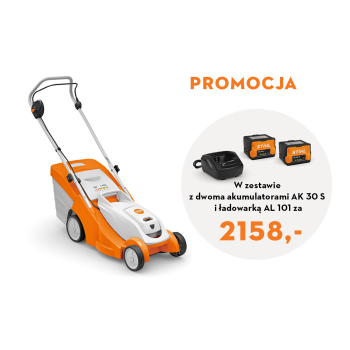 Kosiarka akumulatorowa STIHL RMA 239 zestaw z 2 akumulatorami AK 30 i ładowarką AL 101