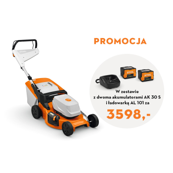 Kosiarka akumulatorowa STIHL RMA 253/2024 w zestawie z 2 akumulatorami AK 30S i ładowarką AL 101
